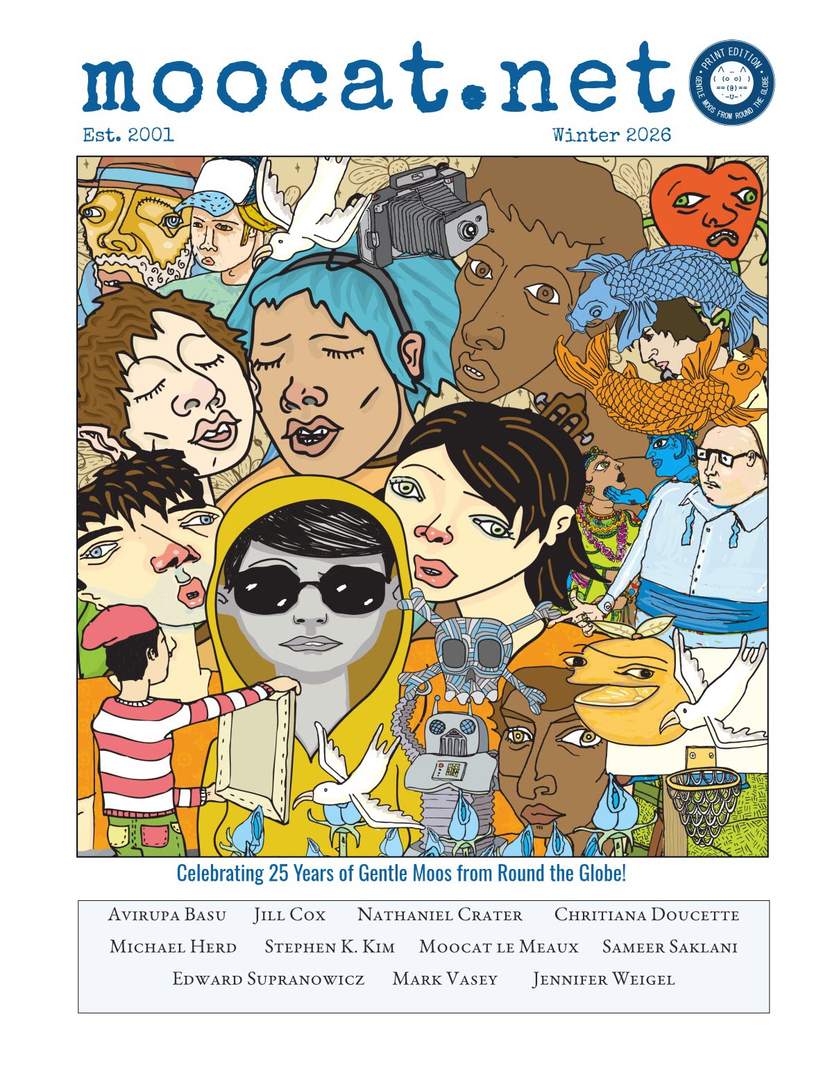 Cover of the Winter 2026 moocat.net print edition
